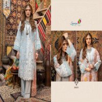 SANIYA TRENDZ ADAN LIBAS CHIKANKARI 26 COTTON PAKISTANI KURTI PANT DUPATTA