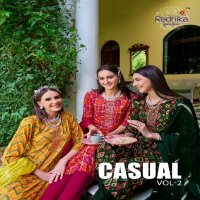 CASUAL VOL 2 BY RADHIKA LIFESTYLE CASUAL WEAR RAYON PRINT READYMADE 3PCS DRESS