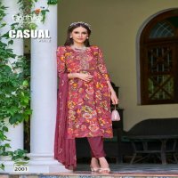 CASUAL VOL 2 BY RADHIKA LIFESTYLE CASUAL WEAR RAYON PRINT READYMADE 3PCS DRESS