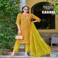 CASUAL VOL 2 BY RADHIKA LIFESTYLE CASUAL WEAR RAYON PRINT READYMADE 3PCS DRESS