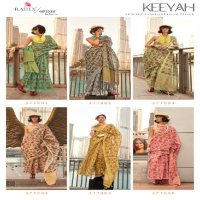 Rajtex Keeyah Wholesale Printed Zari Sarees Collection