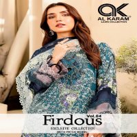 Al Karam Firdous Exclusive Collection Vol-4 Wholesale Work Dress Material