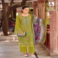 ZAHA BY ALOK VISCOSE RAYON BOLLYWOOD STYLE PAKISTANI 3PCS DRESS MATERIAL