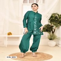 HRU HIYA VOL 4 LATEST DESIGN FANCY VISCOSE HAND EMBROIDERED FULL STITCH CO-ORD SET