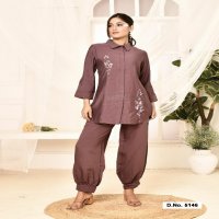 HRU HIYA VOL 4 LATEST DESIGN FANCY VISCOSE HAND EMBROIDERED FULL STITCH CO-ORD SET