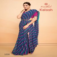 Kashvi Kalash Wholesale Georgette Lehariya Fabrics Sarees