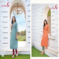 Koodee Janvi Wholesale Heavy Reyon With Embroidery Long Kurtis