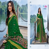 Vipul Garishma Wholesale Designer Chiffon Sarees With Resham Border