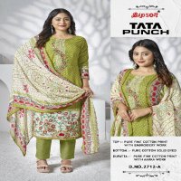 Bipson Tata Punch 2712 Wholesale Pure Fine Cotton With Embroidery Dress Material