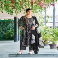 MYSTIC 9 SARA VOL 7 AMAZING READYMADE NAYRA CUT KURTI PANT DUPATTA COLLECTION