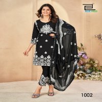 Blue Hills Galaxy Wholesale Chain Stitch Embroidery 3 Piece Suits