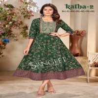 Sangeet Katha Vol-2 Wholesale Heavy Reyon With Sequence Work Kurtis