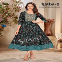 Sangeet Katha Vol-2 Wholesale Heavy Reyon With Sequence Work Kurtis