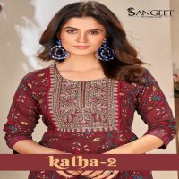 Sangeet Katha Vol-2 Wholesale Heavy Reyon With Sequence Work Kurtis