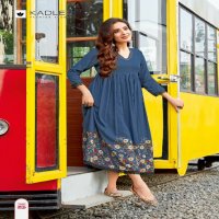 Kadlee Infinity Wholesale Rayon Print Flair Nyra Cut Kurtis