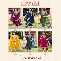 OSSM Lakhnavi Wholesale Readymade Three Piece Salwar Suits