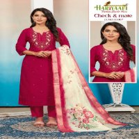 Hariyaali Check And Mate Vol-2 Wholesale Pure Silk Kurtis With Pant And Dupatta