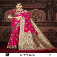 RONISHA CHARLIE BY RANJNA SAREE BANARASI SILK PREMIUM FABRICS SUPER HIT COLLECTION SAREES