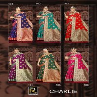 RONISHA CHARLIE BY RANJNA SAREE BANARASI SILK PREMIUM FABRICS SUPER HIT COLLECTION SAREES