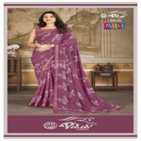 PALAV LAUNCH PAARNA VOL 66 KREEVA GEORGETTE CLASSY LOOK SAREE