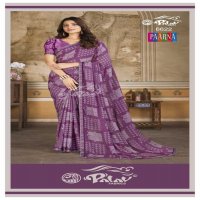 PALAV LAUNCH PAARNA VOL 66 KREEVA GEORGETTE CLASSY LOOK SAREE