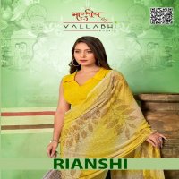 Vallabhi Rianshi Wholesale Georgette Fabrics Ethnic Sarees