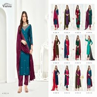 Vishnu Ibaadat Wholesale Vichitra Silk With Work Dress Material