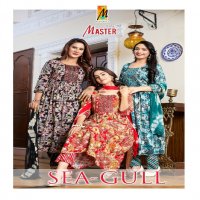 Master Sea Gull Wholesale Ghera With Pocket Dori Kurtis With Pant And Dupatta