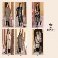 AQSA Roop Vol-2 Wholesale Cambric Cotton With Work Dress Material