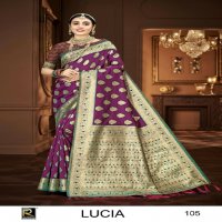 RONISHA LUCIA BY RANJNA SAREE BANARASI SILK PREMIUM FABRICS SUPER HIT COLLECTION SAREES