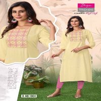 Diya Trends Casual Diary D.no 1001 To 1012 Wholesale Straight Long Kurtis Combo