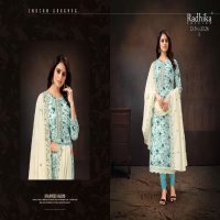 Radhika Azara Ruhani Wholesale Cotton Designer With Neck Embroidery Dress Material