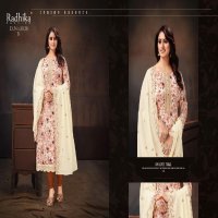 Radhika Azara Ruhani Wholesale Cotton Designer With Neck Embroidery Dress Material