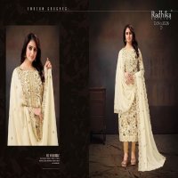 Radhika Azara Ruhani Wholesale Cotton Designer With Neck Embroidery Dress Material