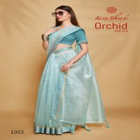 Kashvi Orchid Vol-1 Wholesale Organza With Swaroski Work Sarees