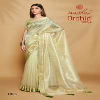 Kashvi Orchid Vol-1 Wholesale Organza With Swaroski Work Sarees