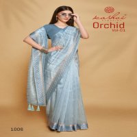 Kashvi Orchid Vol-1 Wholesale Organza With Swaroski Work Sarees