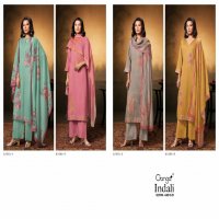 Ganga Indali S2556 Wholesale Premium Cotton Silk With Jacquard Satin Dress