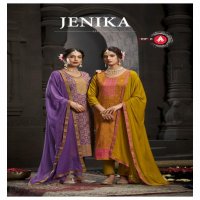 Triple AAA Jenika Wholesale Pure Russian Silk Jacquard Dress Material