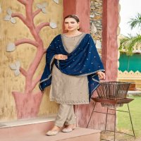Aanchi Harsha Wholesale Vichitra  Fabrics Top With Pant And Dupatta