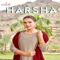 Aanchi Harsha Wholesale Vichitra  Fabrics Top With Pant And Dupatta