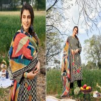Karachi Prints Alfaaz Wholesale Pure Cambric With Gold Print Dress Material