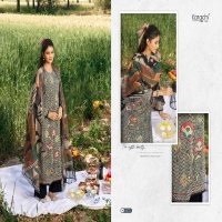 Karachi Prints Alfaaz Wholesale Pure Cambric With Gold Print Dress Material