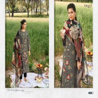 Karachi Prints Alfaaz Wholesale Pure Cambric With Gold Print Dress Material