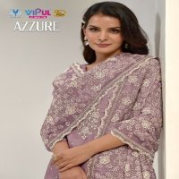 AZZURE BY VIPUL ORGANZA WITH EMBROIDERY WORK PARTY WEAR DRESS MATERIAL