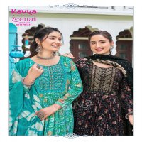 KAVYA PRESENTS ZEENAT VOL 18 CLASSY NAYRA CUT CAPSULE FOIL PRINT FULL STITCH BIG SIZE SALWAR SUIT