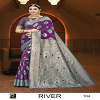 RONISHA RIVER BY RANJNA SAREE BANARASI SILK PREMIUM FABRICS SUPER HIT COLLECTION SAREES