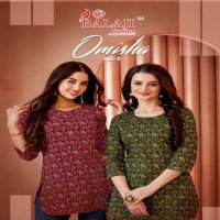 Balaji Omisha Vol-4 Wholesale Fancy Cotton Short Western Tops