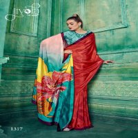 Jivora Rio Wholesale Crape With Modern Abstract Print Ethnic Sarees