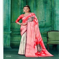 Jivora Rio Wholesale Crape With Modern Abstract Print Ethnic Sarees